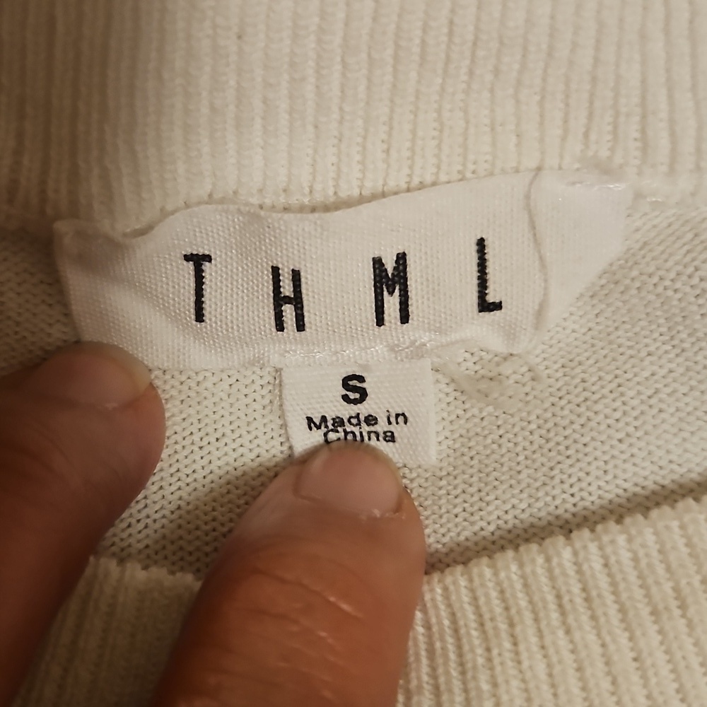 THML Cream Ruffle Sleeve Tee - Picture 3 of 10